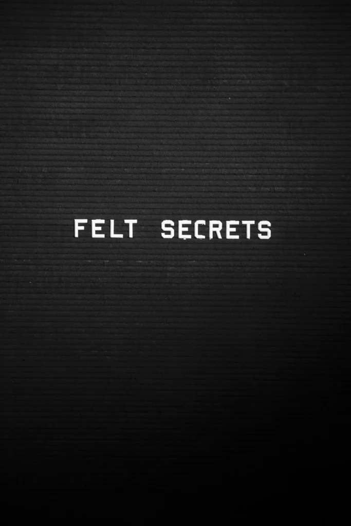 Felt Secrets Message Board Photograph